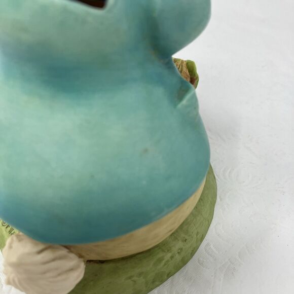 Beatrix Potter PETER RABBIT Figurine Bank 1994 Frederick Warne 7" Tall - Picture 4 of 9